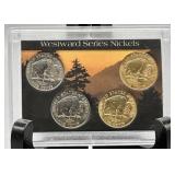 2005 D&P Buffalo Nickel 4 Coin Set Reg & Goldplate