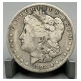 1892-O Morgan Silver Dollar