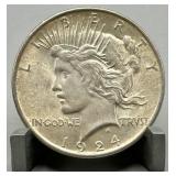 1924 Peace Silver Dollar - 90% Silver