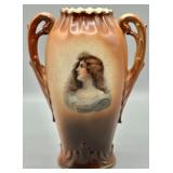 Vintage Austrian Portrait Vase