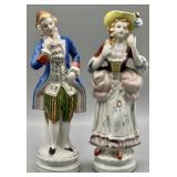 Vintage Victorian Couple Porcelain Figurines