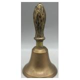 Antique Brass School Hand Bell
