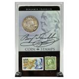 Benjamin Franklin Coin Stamp Set