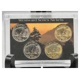 2005 D&P Buffalo Nickel 4 Coin Set Reg & Goldplate