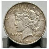 1924 Peace Silver Dollar - 90% Silver
