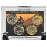 2005 D&P Buffalo Nickel 4 Coin Set Reg & Goldplate