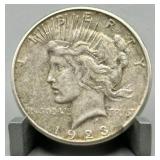 1923 Peace Silver Dollar - 90% Silver