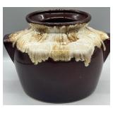 Vintage Ransbottom Pottery Brown Drip Glaze Pot