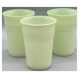 (3) Vintage Hazel Atlas Moderntone Juice Glasses