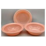 (3) MCM Hazel Atlas Paltonite Serving Bowls