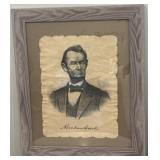 Abraham Lincoln Framed Drawing