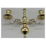Vintage Double Arm Brass Wall Sconce