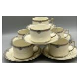 (6) Epiag Czech Cups & Saucer Sets