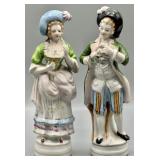 Vintage Victorian Couple Porcelain Figurines