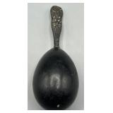 Antique Victorian Silver Wood Sock Darner