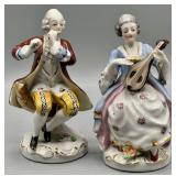 1945-1950 Porcelain Victorian Musical Couple