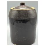Antique Stoneware Crock with Lid