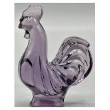Fenton Purple Amethyst Art Glass Rooster