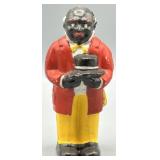 Vintage Cast Iron Uncle Moses Coin Bank