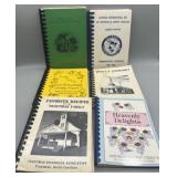 (6) Vintage North Carolina Spiral Bound Cookbooks