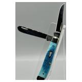 Case XX 6207SS Trapper Blue Jigged Bone Knife
