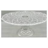 Vintage Crystal Cake Plate