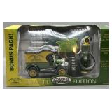 John Deere 1912 Ford and 1920s Wayne Gas Pump