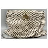 Vintage Ivory Metal Mail Mesh Handbag