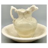 Large Vintage Pitcher & Basin