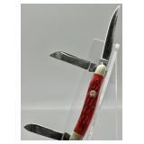 Boker Magnum Bonsai Stockman Red Pocket Knife
