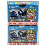 (2) TOPPS Desert Storm Deluxe Collectors' Cards