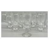 Princess House Heritage Crystal Irish Coffee Mugs