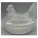 Rosso Westmoreland Clear Iridescent Hen On Nest