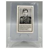 1943 WWII German Nazi Death Card
