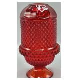Viking Glass Diamond Point Fairy Lamp Glows