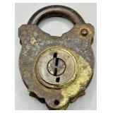 Antique SC&O Brass Padlock