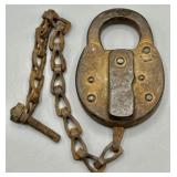 Lancaster PA. Railroad Lock for US Post Ofc. Dept.