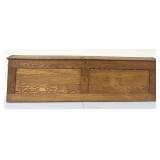 c. 1920 Antique Pull Down Map Cabinet w/Key