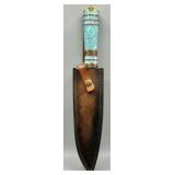 Hand Forged Damascus Steel Hunting Bowie Knife