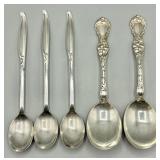 Estate Ornate Floral Serving Spoons