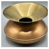 Vintage Brass and Copper Spittoon Made in USA