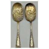 1898 Raymond Shell Extra Coin Silver Plate Spoons