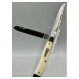 Schrade 94WB White Bone Trapper Pocket Knife
