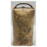 Antique Brass Cow Bell with Wooden Clapper