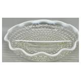 Anchor Hocking Moonstone Hobnail Relish Dish