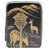 WWII Era Japanese Damascene Cigarette Case