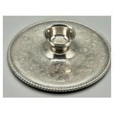 Etched WM Rogers Silverplate Chip N Dip Set