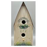 Handpainted & Hancrafted Wood Birdhouse