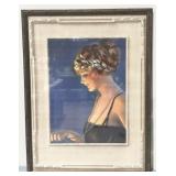 Vintage Gene Pressler Art Deco Lithograph
