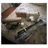 2 vintage sewing machines, notions